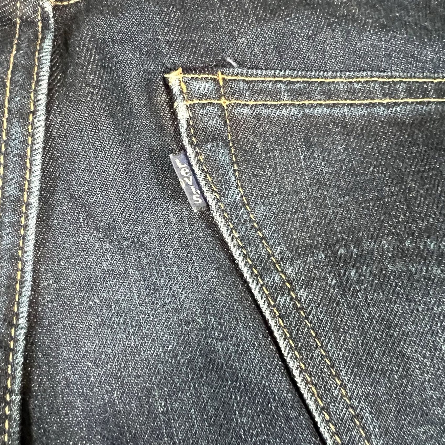 Levi's Levi's Made & Crafted Jeans Slim Dark Wash 30x32 Mens Blue Straight Denim Slimming Size US 30 / EU 46 - 6 Thumbnail