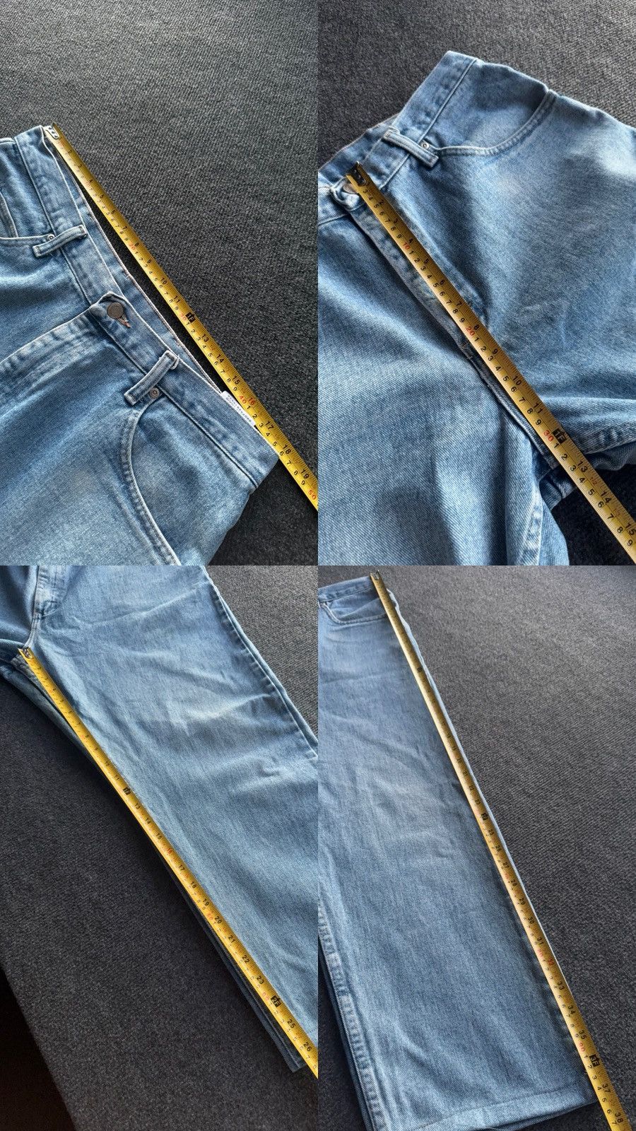 Wrangler 90s Wrangler Western USA Cowboy Light Wash Baggy Jeans Retro Size US 35 - 20 Thumbnail