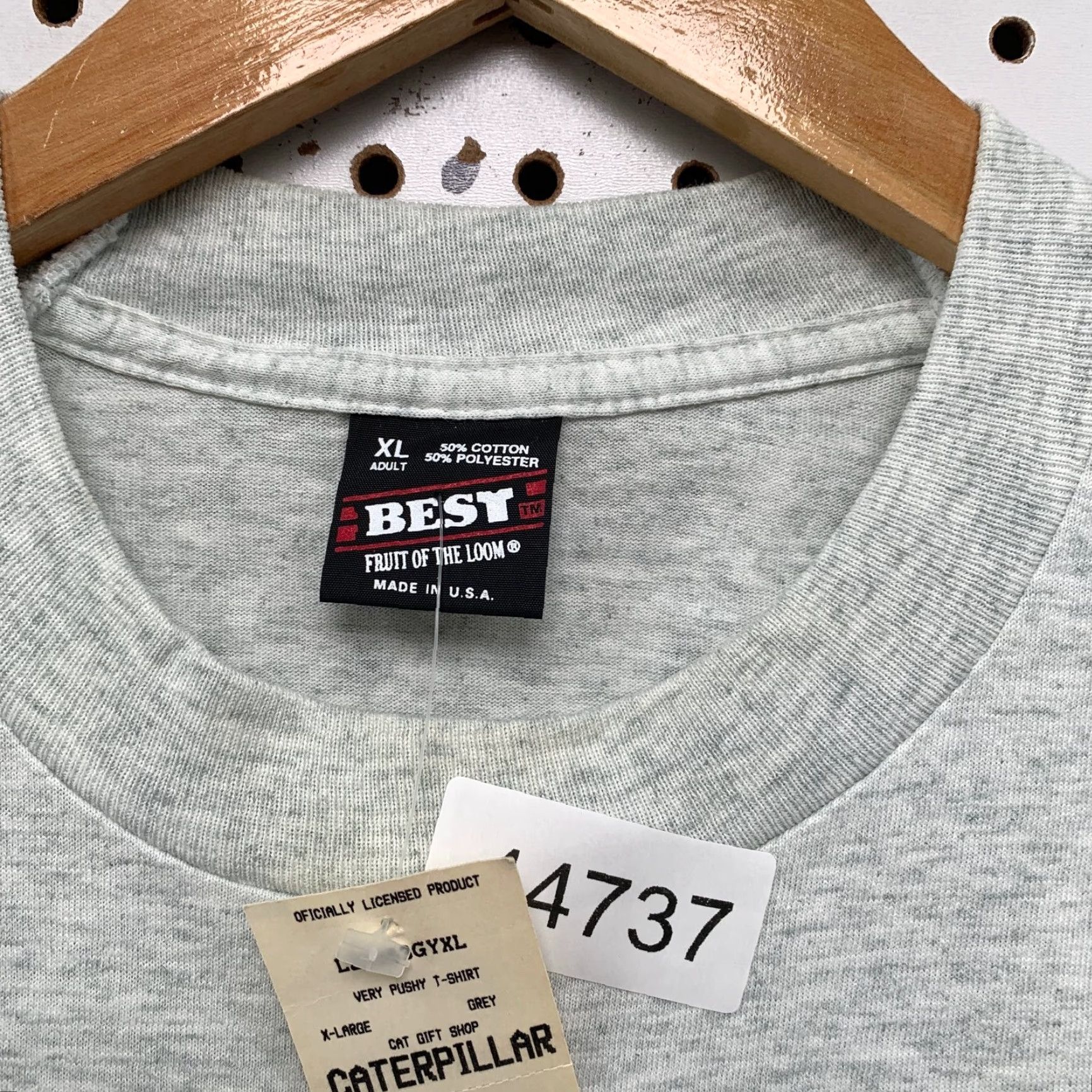 Vintage Vintage CAT Caterpillar Shirt Mens XL Gray Single Stitch Made USA NEW Bulldozer Size US XL / EU 56 / 4 - 4 Thumbnail