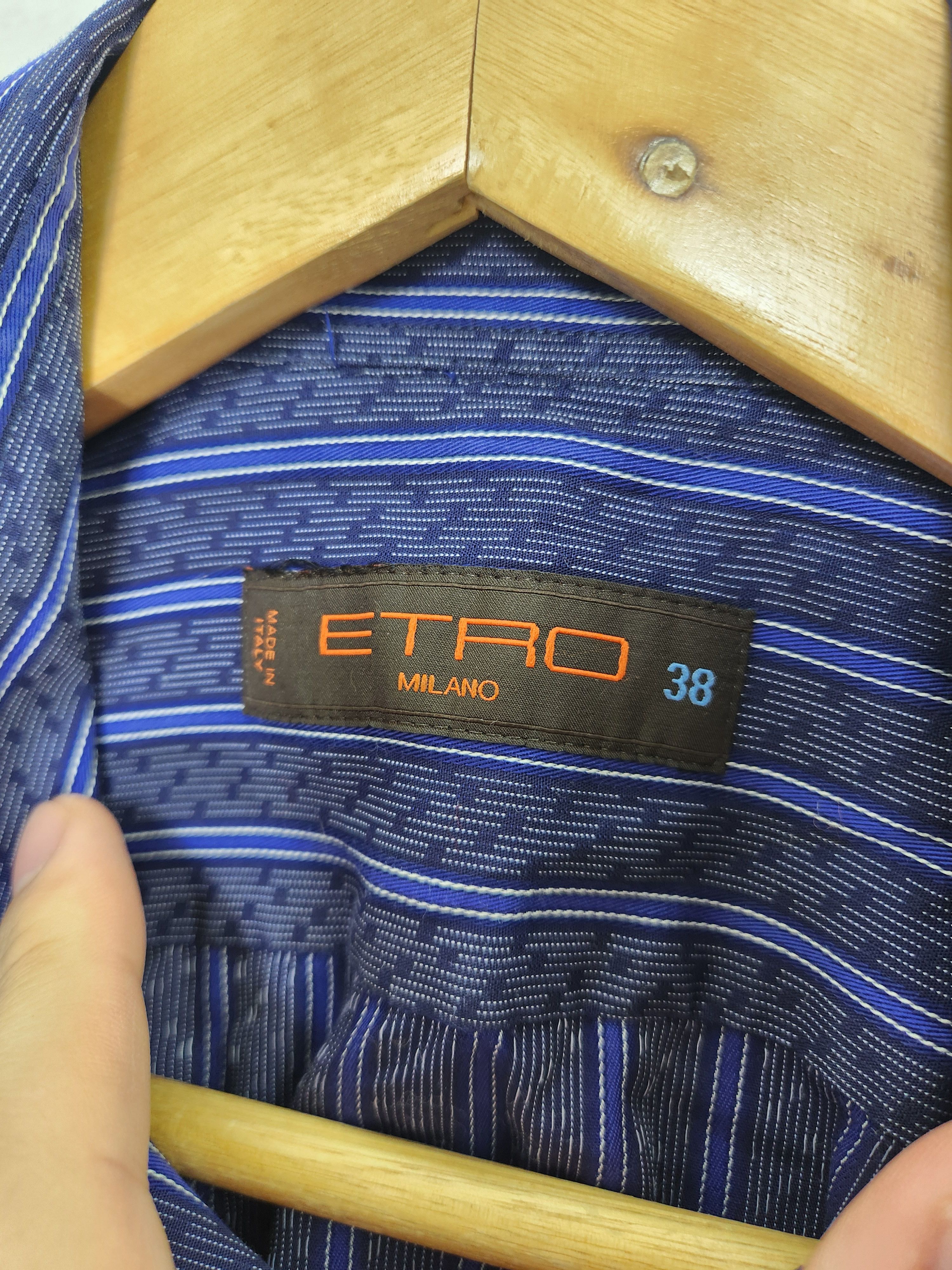 Etro Etro milano stripes cotton button ups shirt size 38 Size US M / EU 48-50 / 2 - 8 Thumbnail