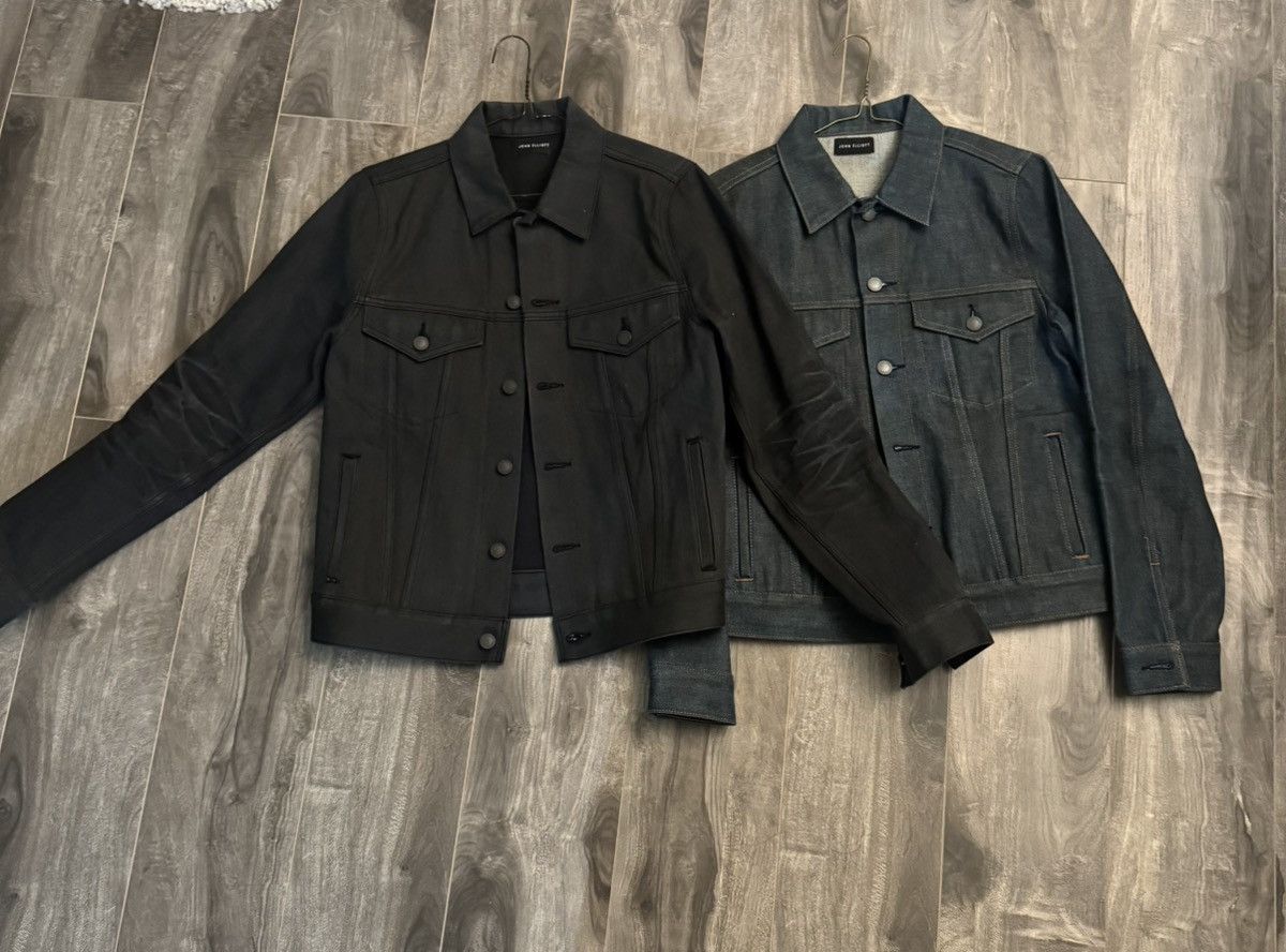John Elliott Thumper Type III Selvedge Charcoal & Indigo Dry Process Size US XS / EU 42 / 0 - 1 Thumbnail