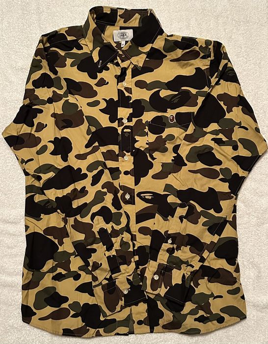 Bape 1st Camo One Point BD Shirt | Grailed