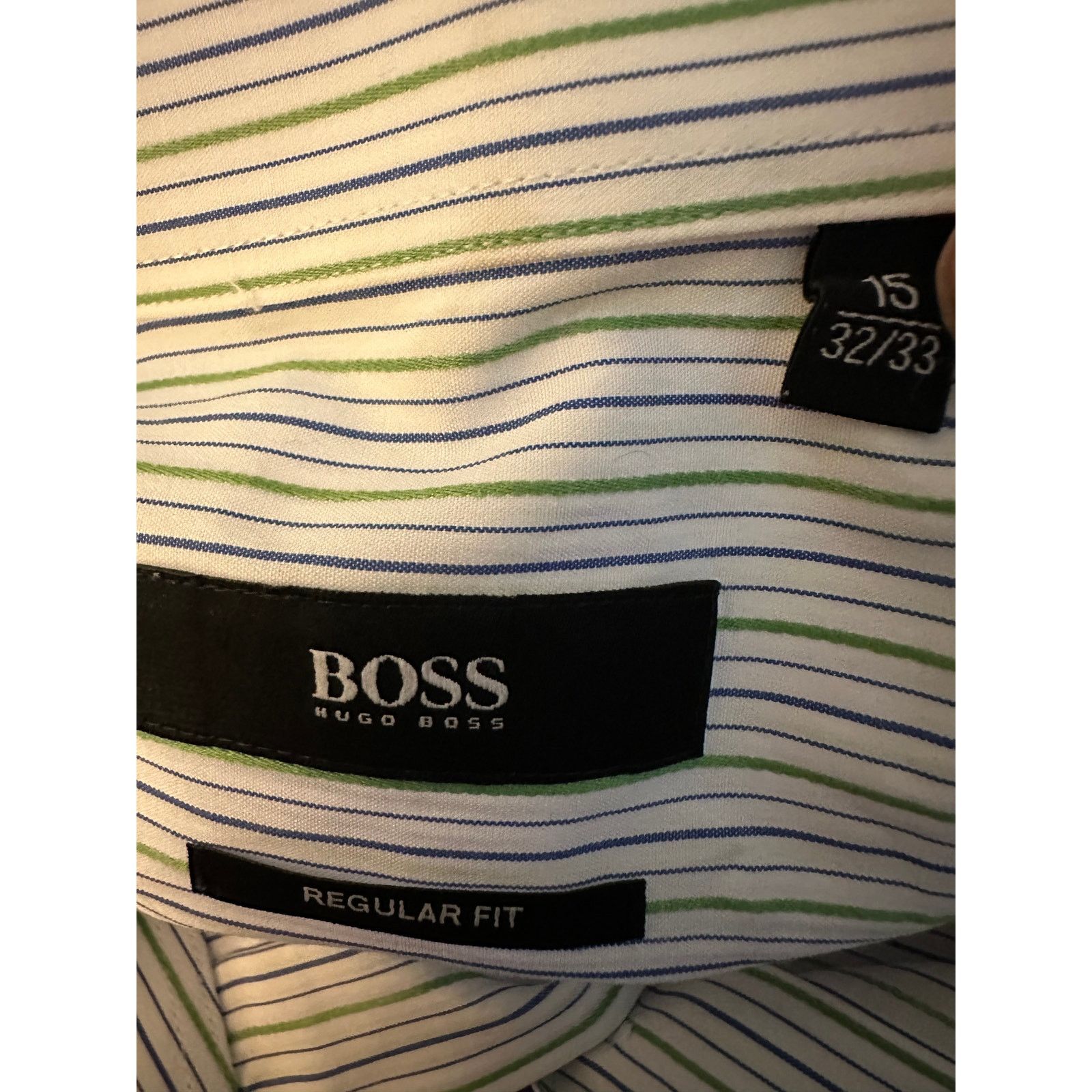 Hugo Boss Hugo Boss Regular Fit Shirt Cotton with Spread Collar Size US M / EU 48-50 / 2 - 5 Thumbnail