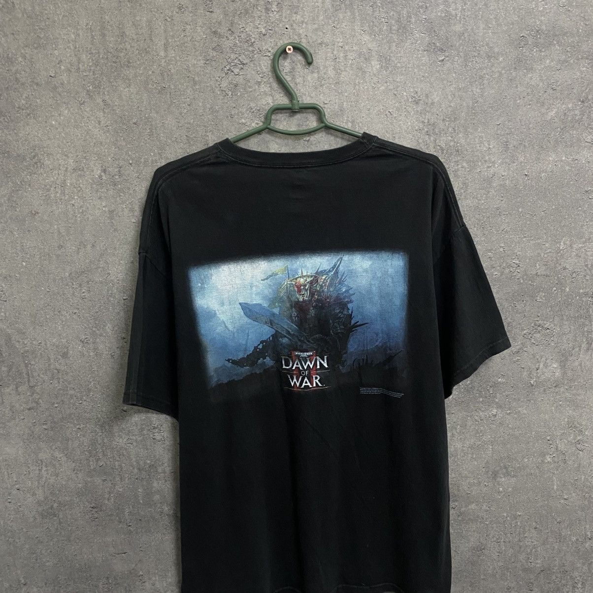 Vintage Vintage Warhammer 40000 Dawn Of War Promo Game Black T-Shirt Size US XL / EU 56 / 4 - 9 Thumbnail