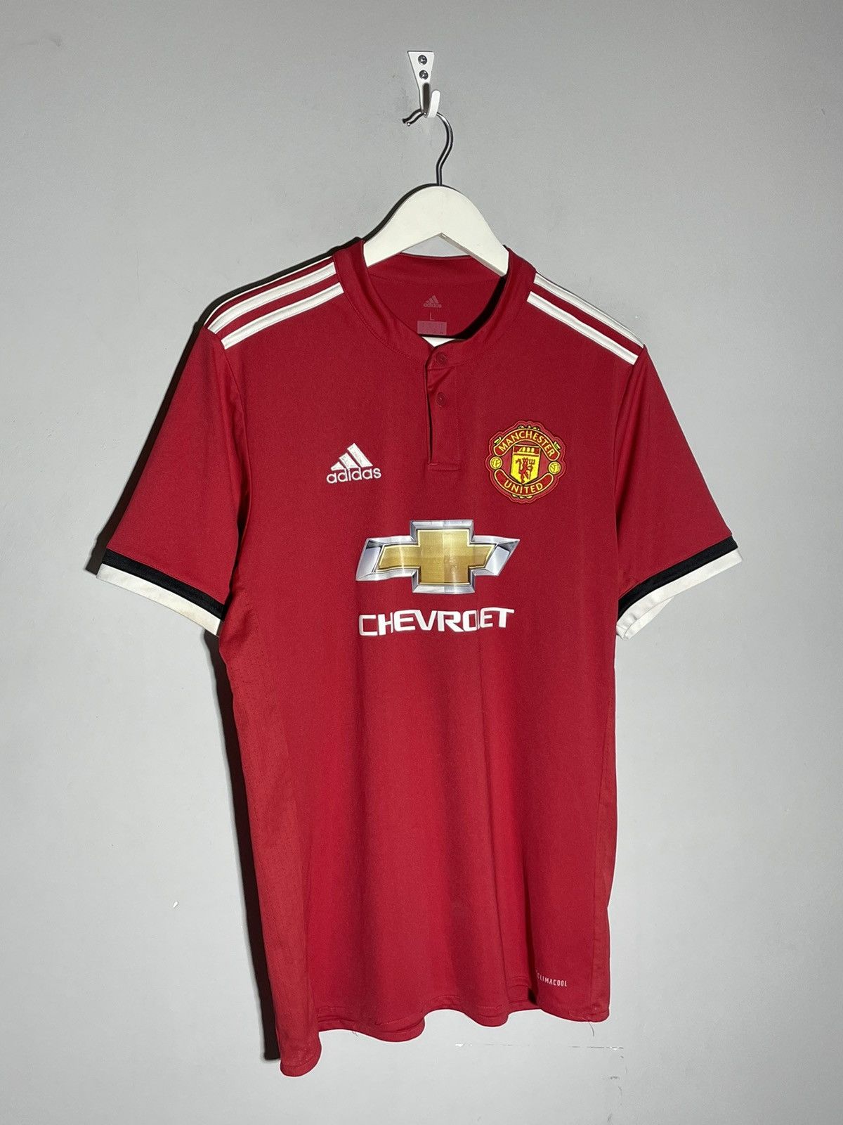 Adidas Manchester United Adidas 2017/18 Home Y2k Football Shirt Size US L / EU 52-54 / 3 - 2 Thumbnail