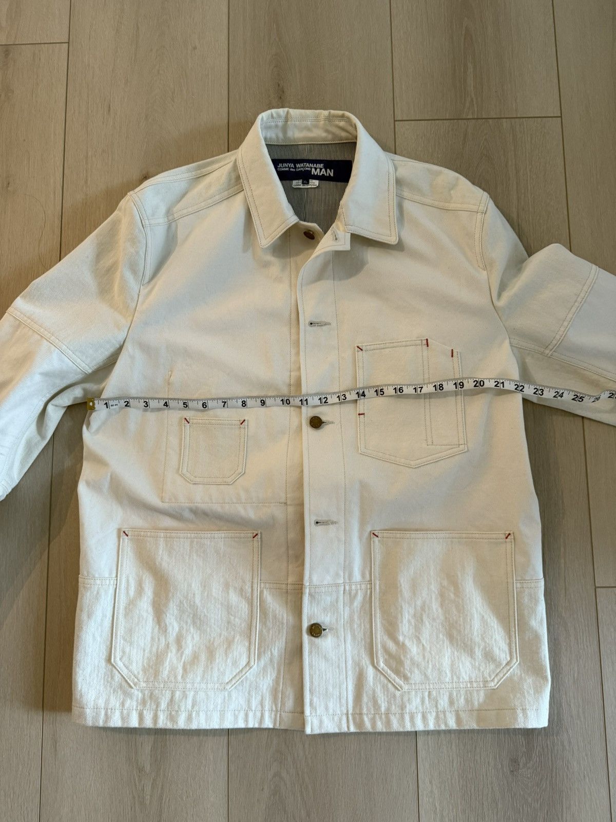 Junya Watanabe Junya Watanabe Canvas White Light Jacket Size US XL / EU 56 / 4 - 6 Thumbnail