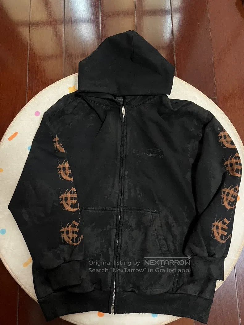 Balenciaga Balenciaga Sanskrit Hoodie Jacket - Size S Size US S / EU 44-46 / 1 - 2 Thumbnail