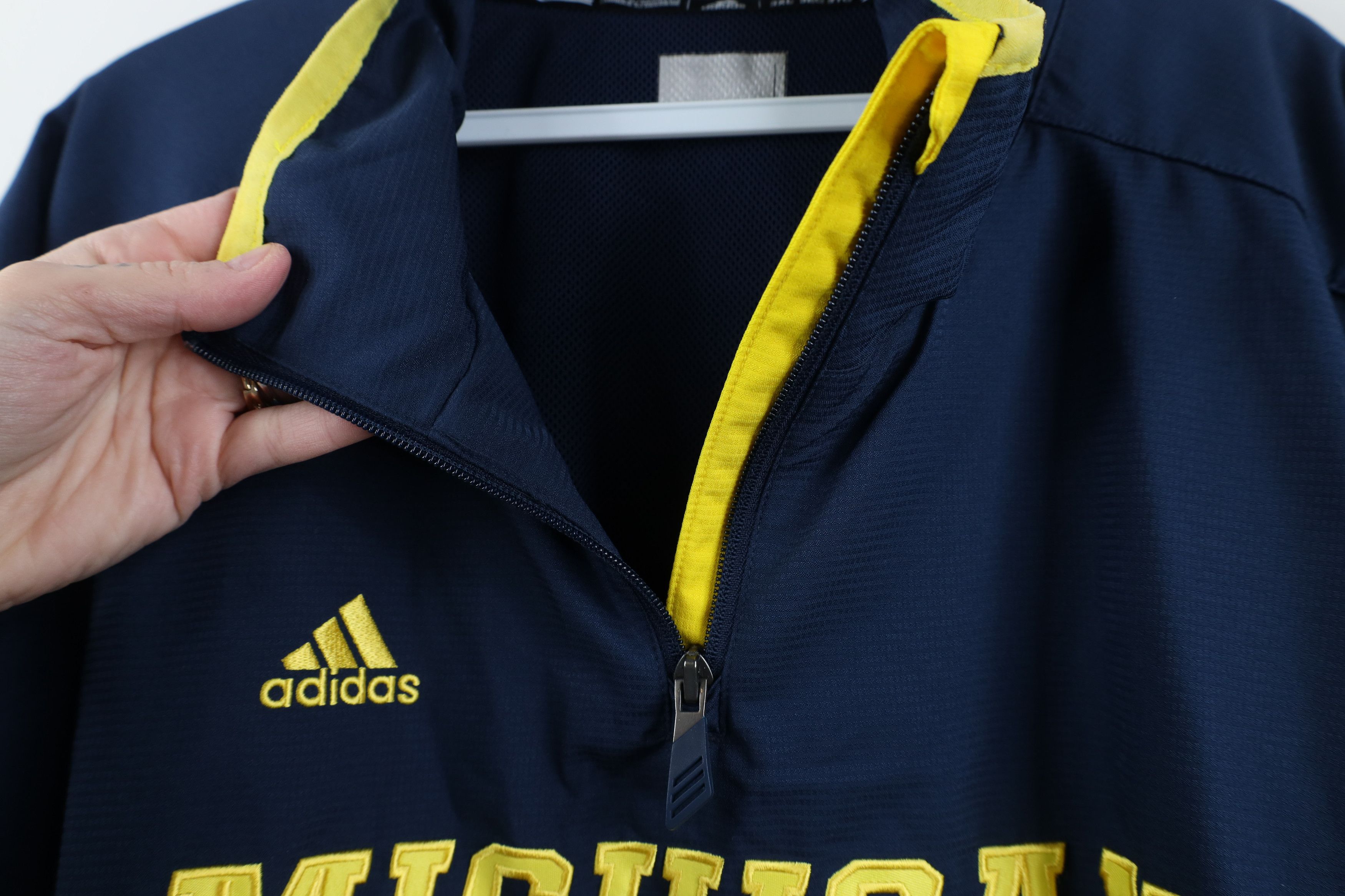 Adidas Adidas University of Michigan Football Windbreaker Jacket Size US XXL / EU 58 / 5 - 9 Thumbnail