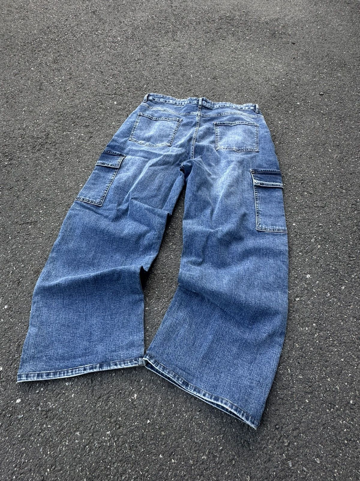 Other Baggy Loose Y2K Wide Cargo Jeans Japanese Style Size US 30 / EU 46 - 4 Thumbnail