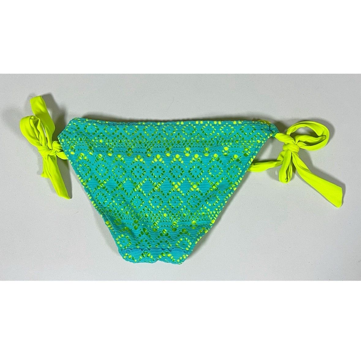 Designer × Victoria's Secret × Vintage Green Lace Bikini Bottoms Swimwear Bathing Suit Size S 🩵💚✨ Size ONE SIZE - 3 Thumbnail