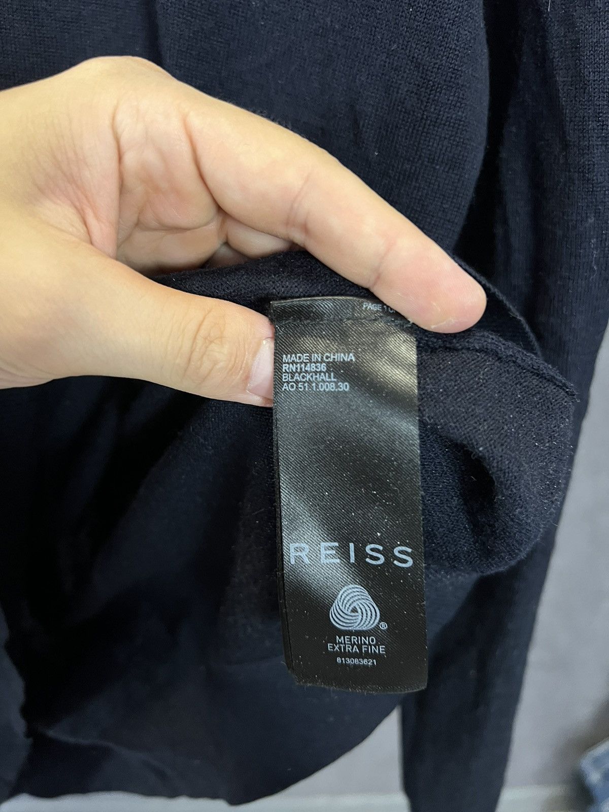 Reiss Reiss 1/3 zip merino wool designer sweater Size US XXL / EU 58 / 5 - 4 Thumbnail