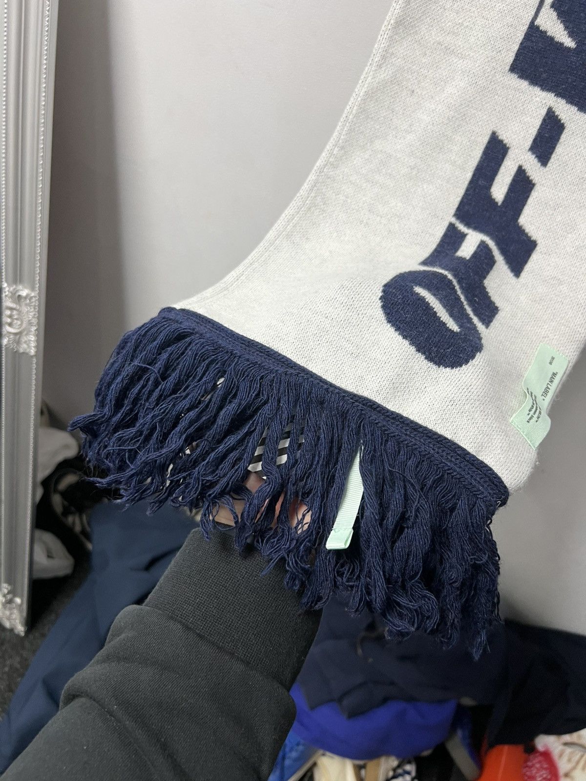 Off-White Off-White Scarf White Big Logo Luxury Size ONE SIZE - 3 Thumbnail