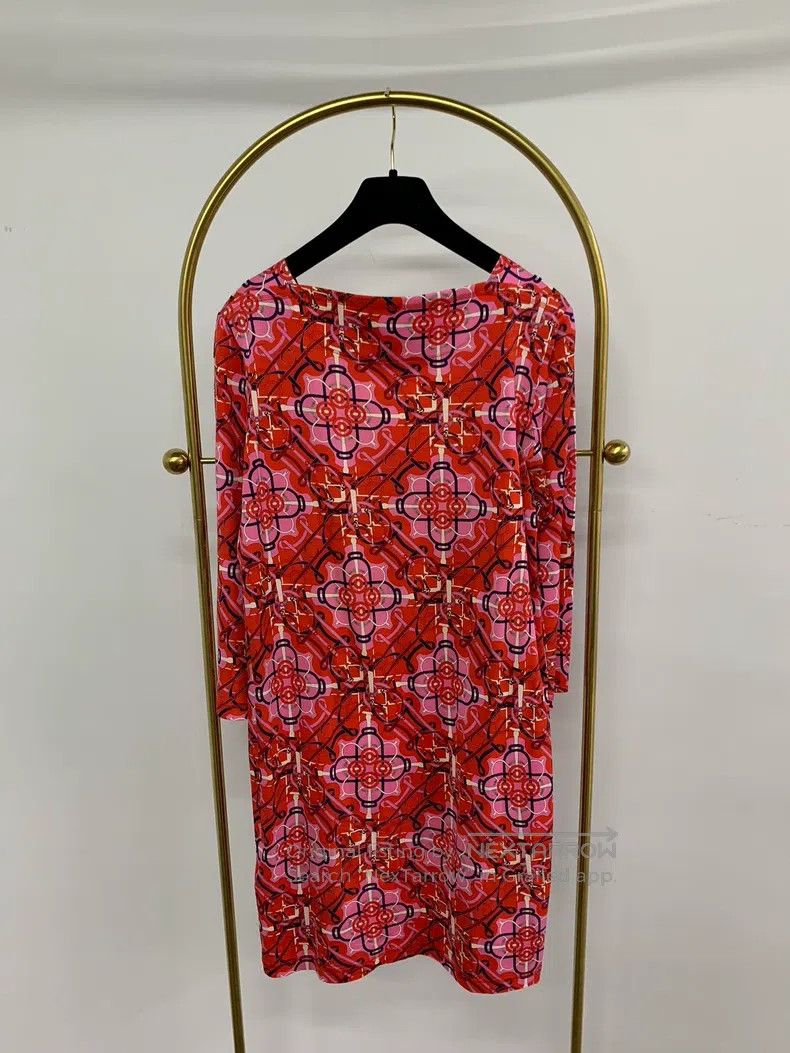 Hermes Hermes Red long-sleeve dress Size XXS / US 00 / IT 34 - 3 Thumbnail