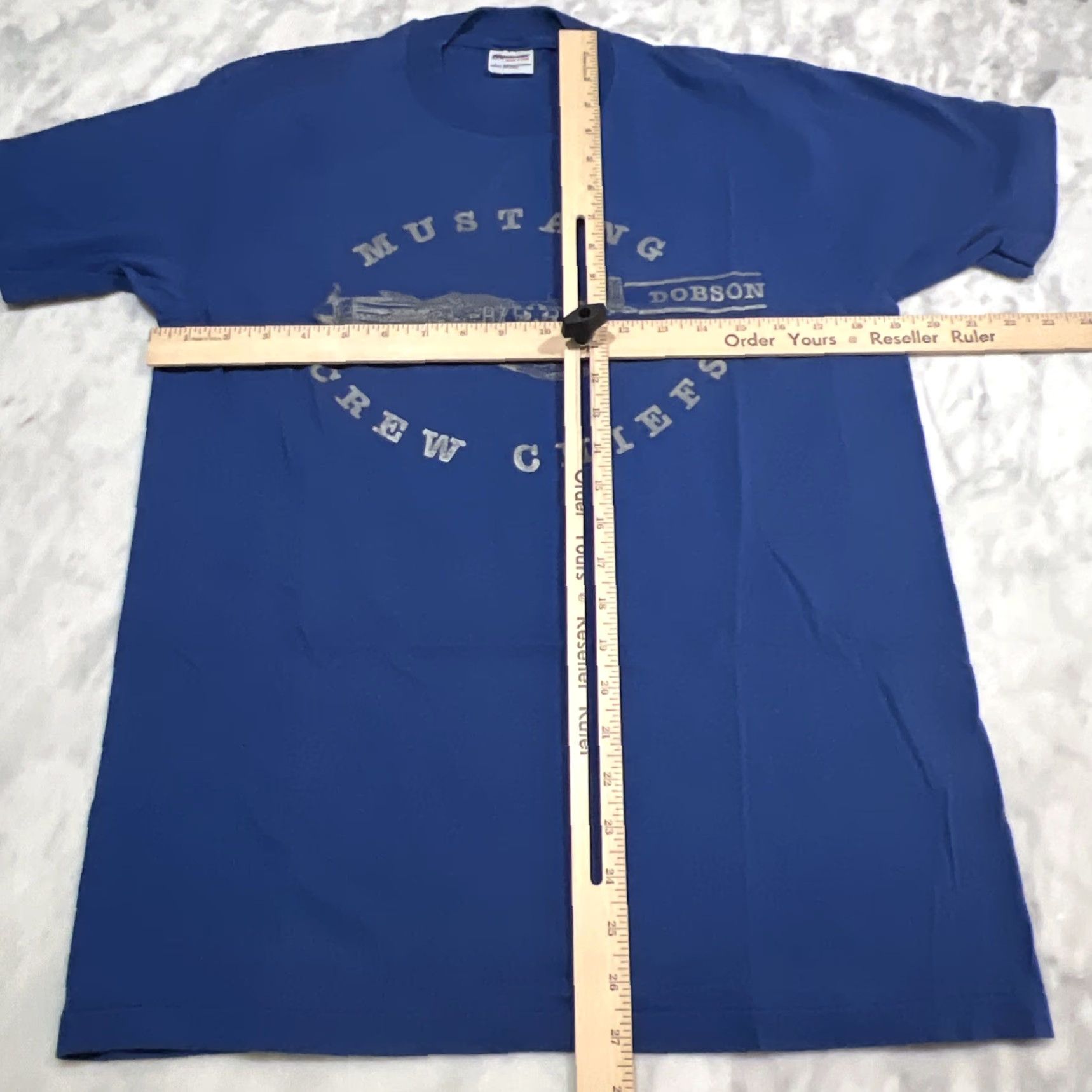 Vintage VINTAGE Stedman P-51 Mustang Crew Chiefs T-Shirt Men Large Blue Graphic Tee 90s Sportswear USA Size US L / EU 52-54 / 3 - 7 Thumbnail