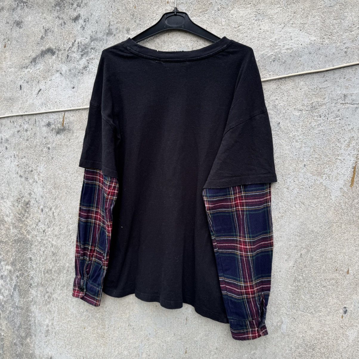 If Six Was Nine Distressed I LOVE SKATER BOYS LONGSLEEVE y2k grunge flannel Size US M / EU 48-50 / 2 - 10 Thumbnail