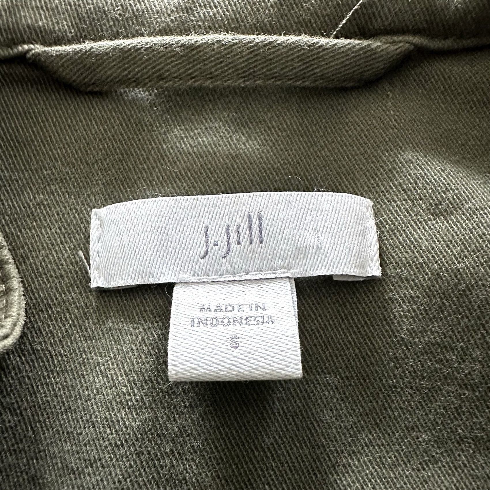 J. Jill J. Jill Jacket Women S Field Utility Safari Coat Lightweight Army Green Size S / US 4 / IT 40 - 2 Thumbnail