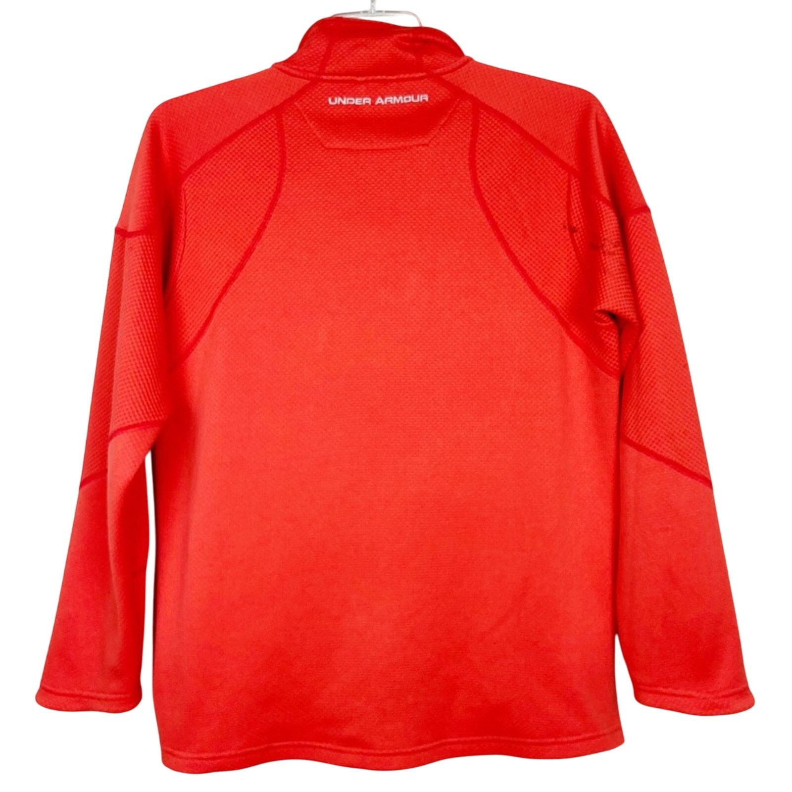 Under Armour Under Armour Orange Fuego Quarter Zip Sweater Sz M Size US M / EU 48-50 / 2 - 7 Thumbnail
