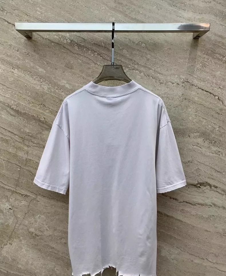 Balenciaga Balenciaga Embroidered double-ring letters logo short slee Size US M / EU 48-50 / 2 - 2 Thumbnail