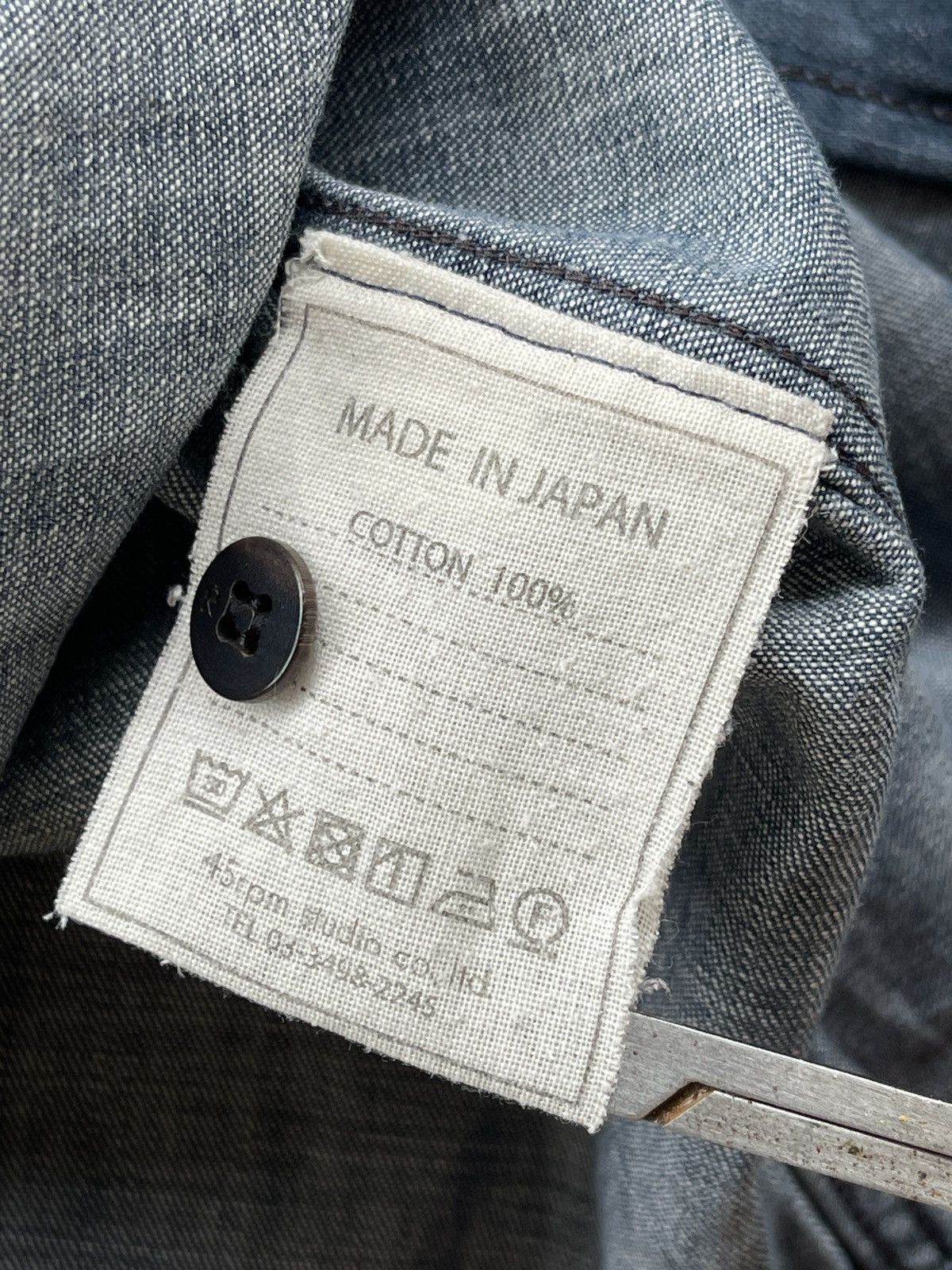 45rpm 45rpm Dungaree Denim Western Distressed Shirt Size US M / EU 48-50 / 2 - 16 Thumbnail