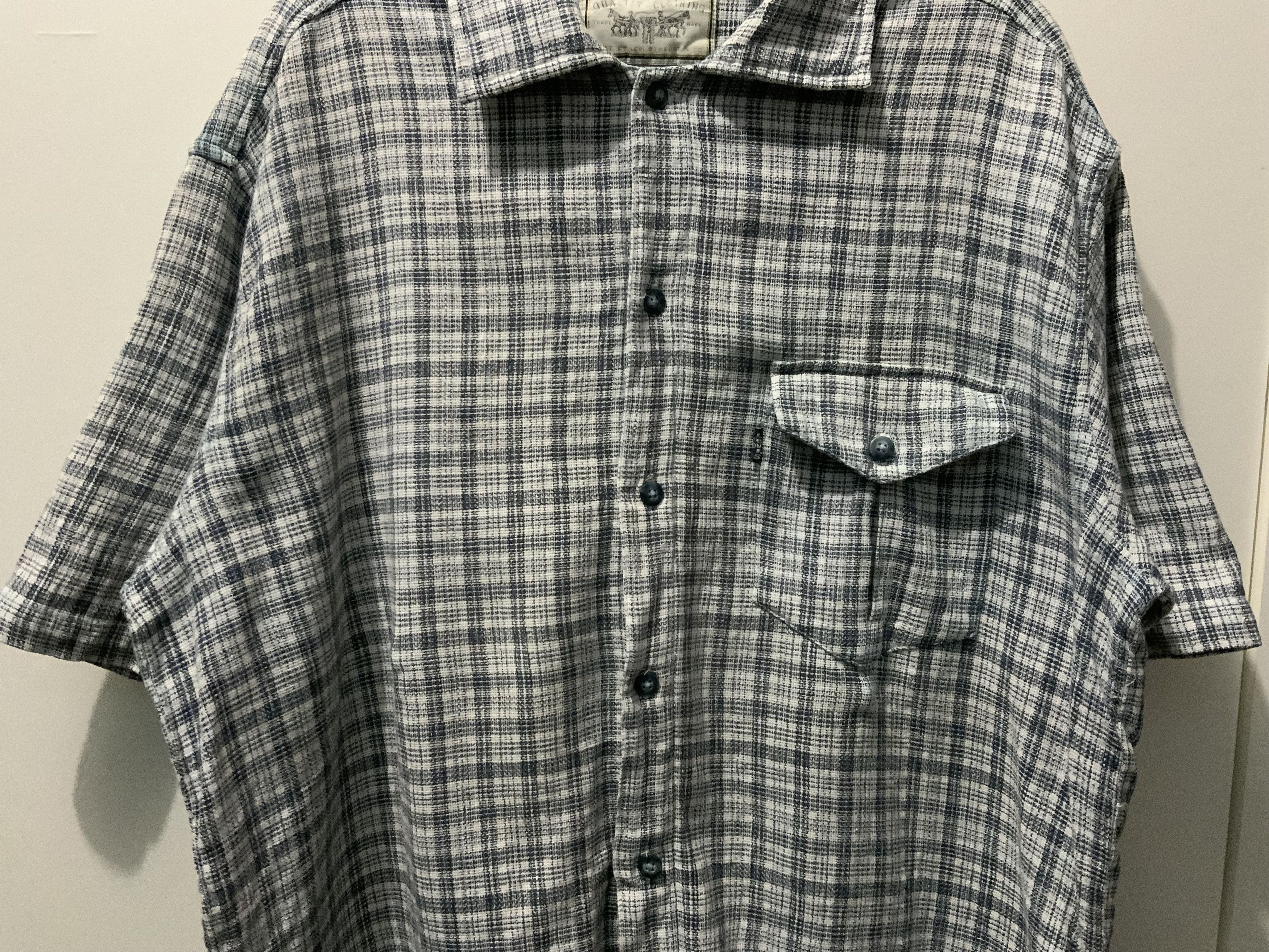 Levi's Levi’s Checked Collar Camp Shirt Size US L / EU 52-54 / 3 - 4 Thumbnail