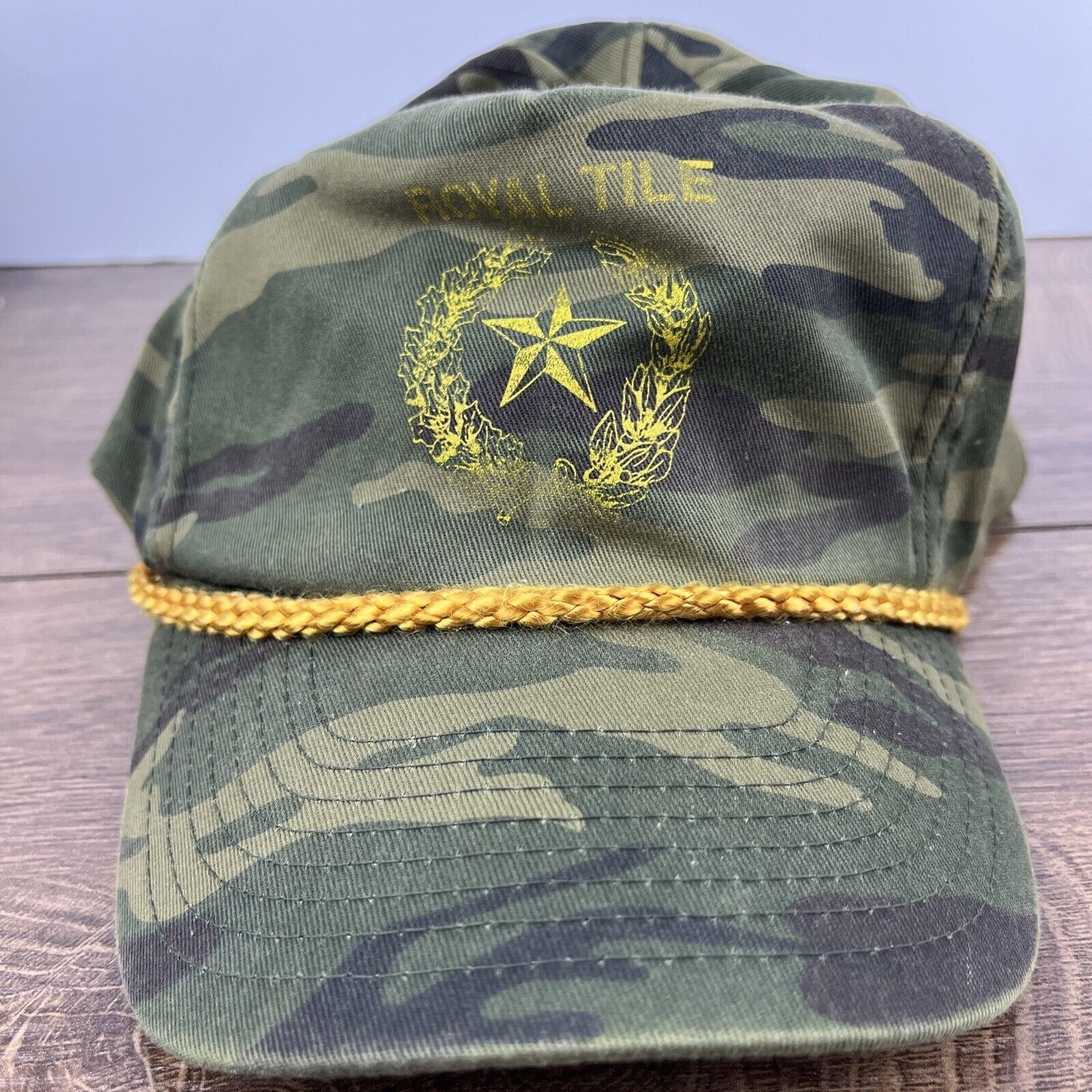 Other Royal Tile Hat Royal Tile Hat Camo Green Hat Adjustable Gree Size ONE SIZE - 4 Thumbnail