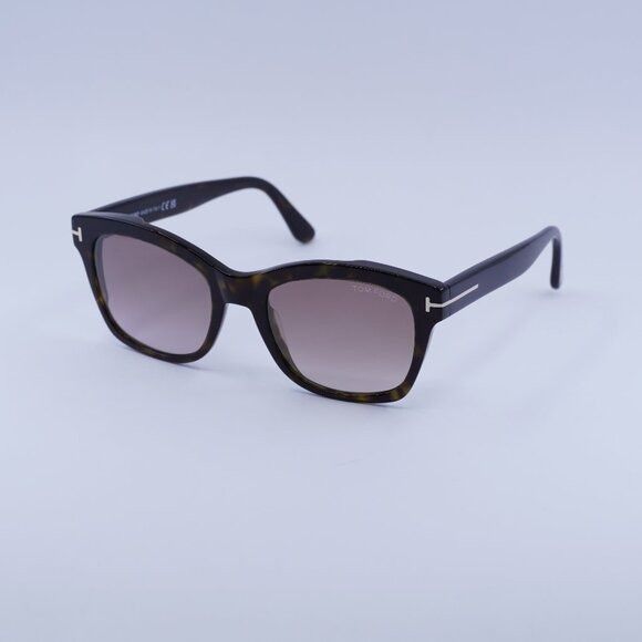Tom Ford Lauren-02 FT0614 52F Sunglasses Havana Square Frame