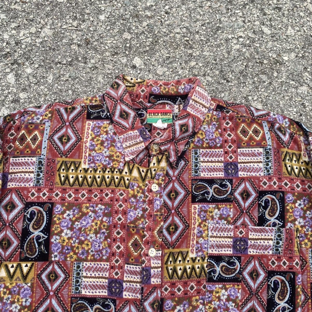 Japanese Brand BLACK DANCE Printed Corduroy Rasta Hippies Size US XL / EU 56 / 4 - 2 Thumbnail