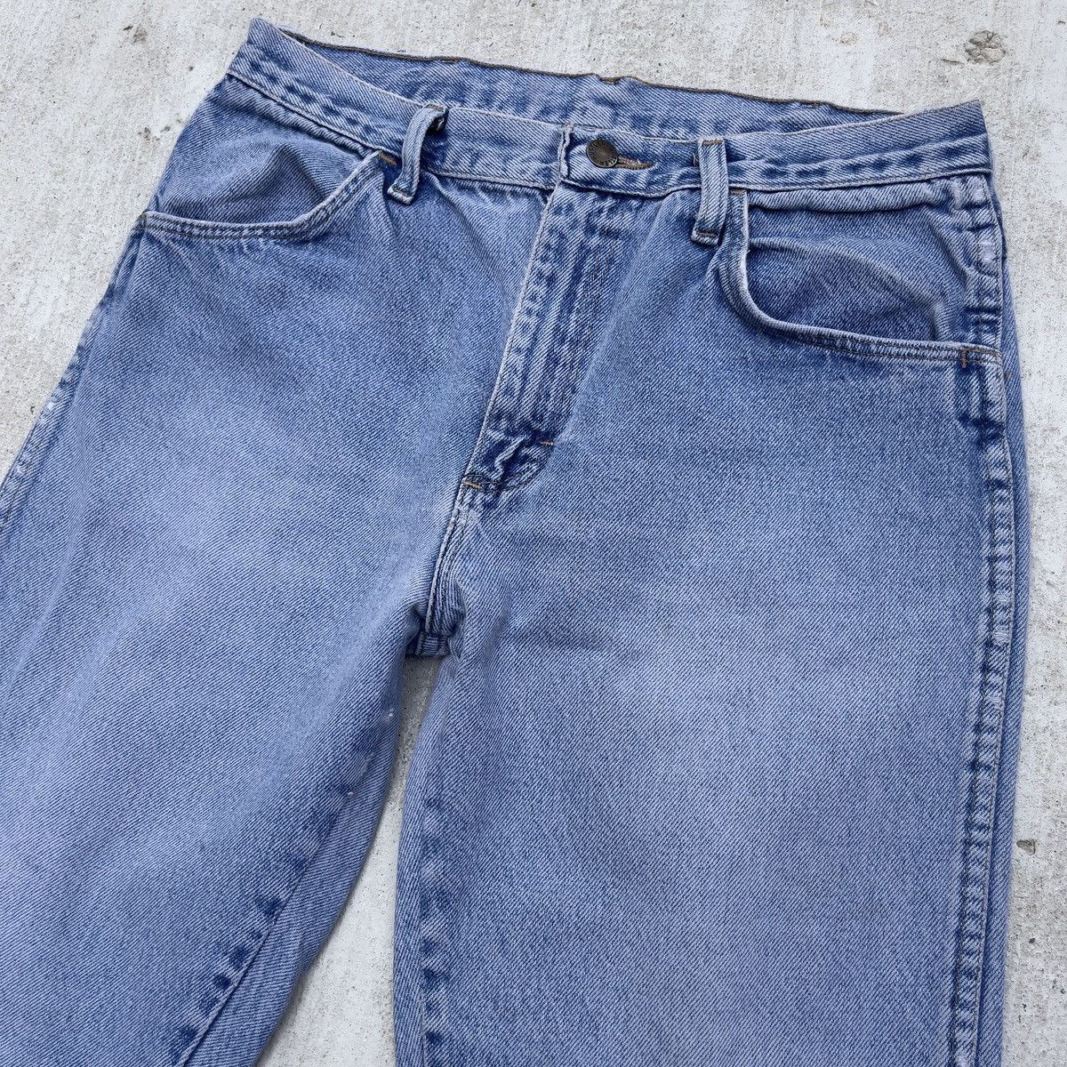 Rustler Vintage 90s Distressed RUSTLER Blue Jeans Size 28" / US 6 / IT 42 - 2 Thumbnail
