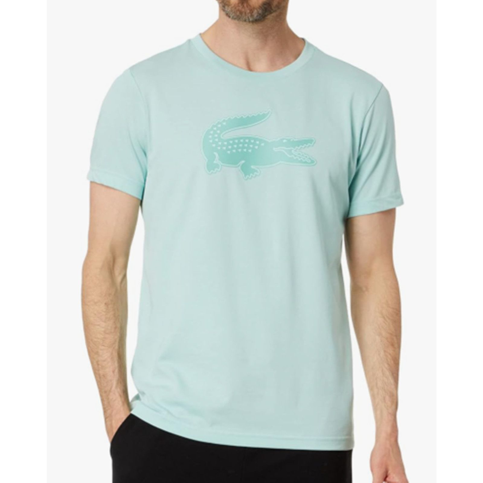 Lacoste Lacoste Men's Regular-fit Ultra Dry Graphic T-Shirt Mint XL Size US XL / EU 56 / 4 - 1 Thumbnail