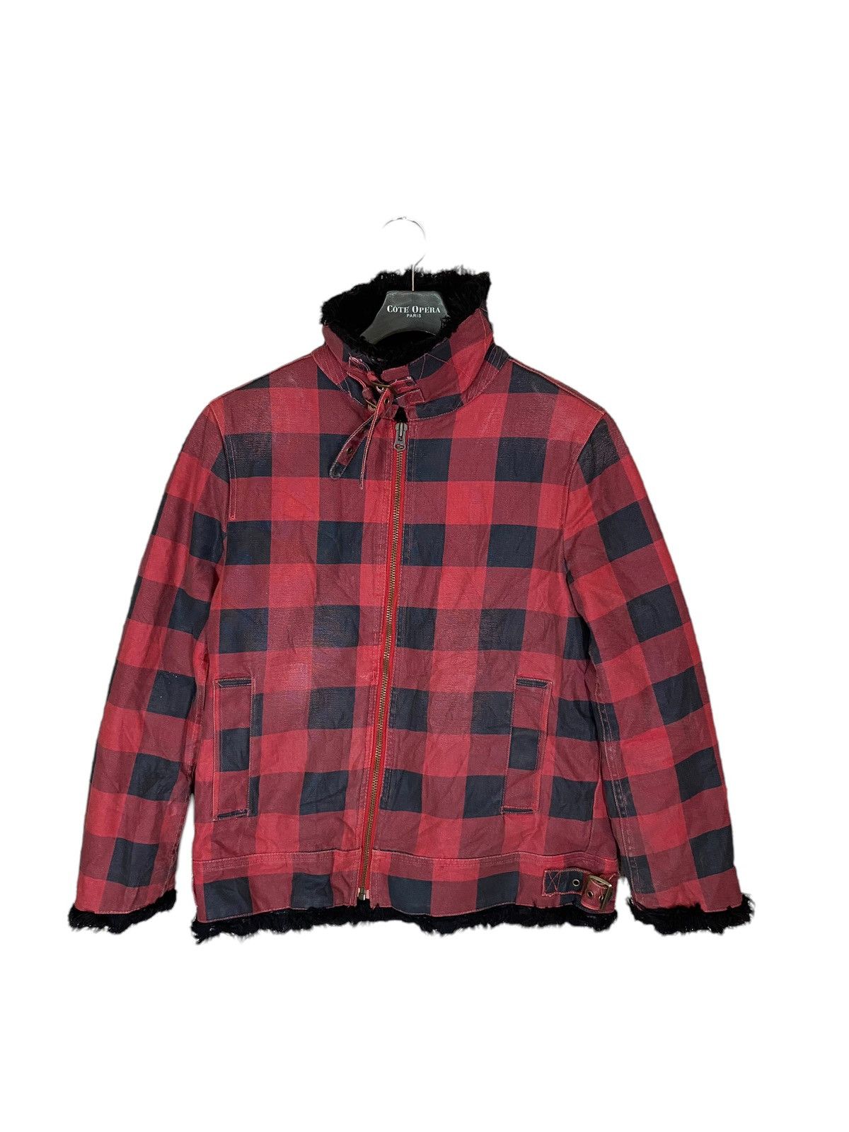 If Six Was Nine × Japanese Brand × Seditionaries ‼️MARLAND TARTAN JACKET INSIDE FUR LGB DESIGN‼️ Size US M / EU 48-50 / 2 - 1 Thumbnail