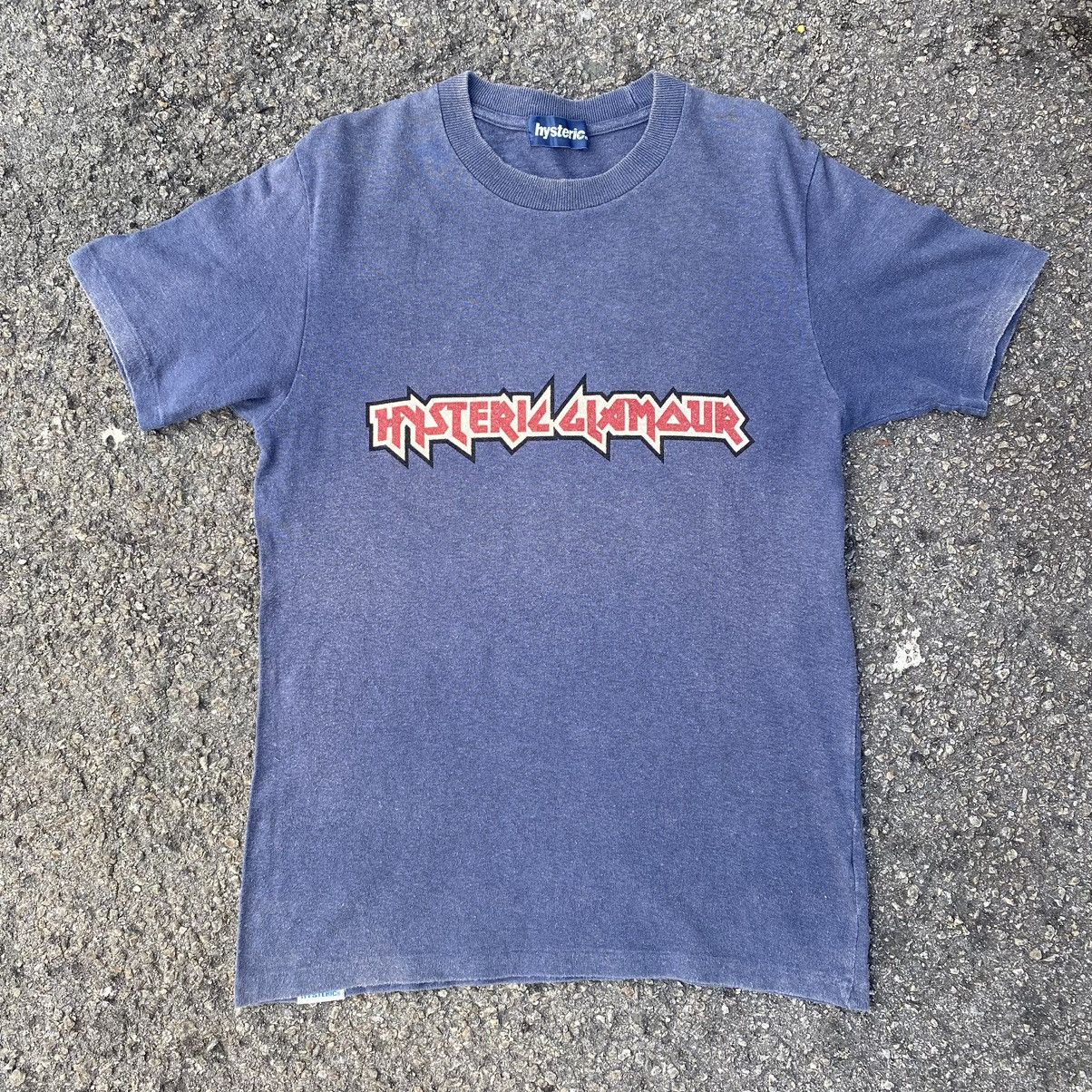 Hysteric Glamour Vintage Blue Black Short Sleeve Tshirt