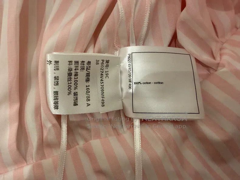 Chanel Chanel 19c Cruise Series Pink Striped Waisted Shirt Size XS / US 0-2 / IT 36-38 - 6 Thumbnail