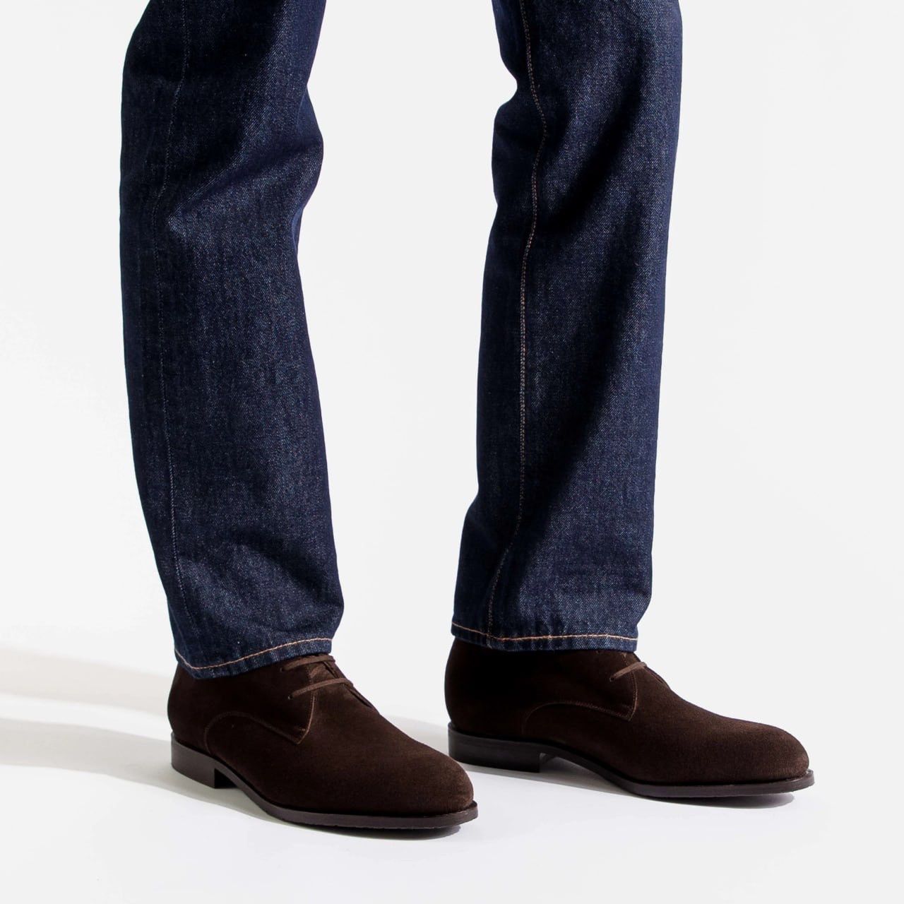 J.M. Weston J. M. Weston France Brown Suede Miles Chukka Desert Boots Size US 10 / EU 43 - 3 Thumbnail