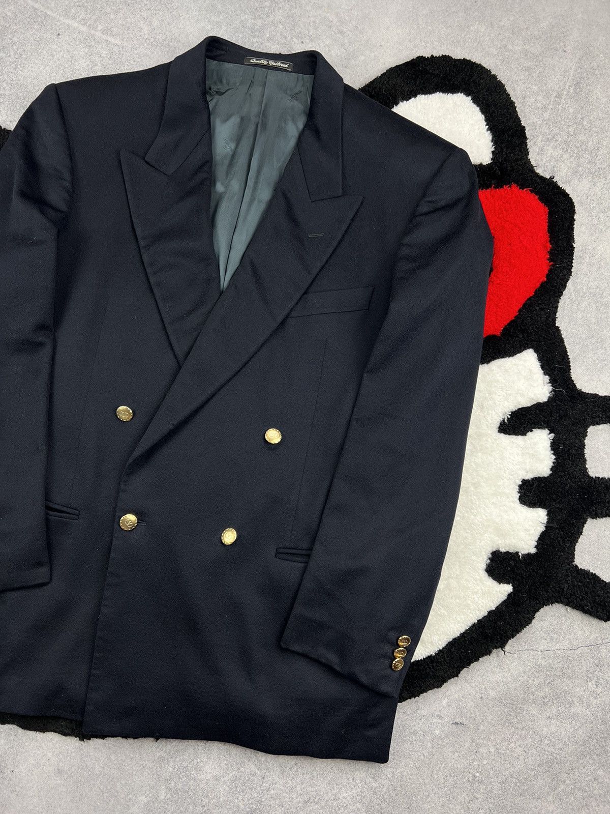 Valentino Valentino Wool Lana Italy Old Money Luxury Buisness Blazer Size 52R - 3 Thumbnail