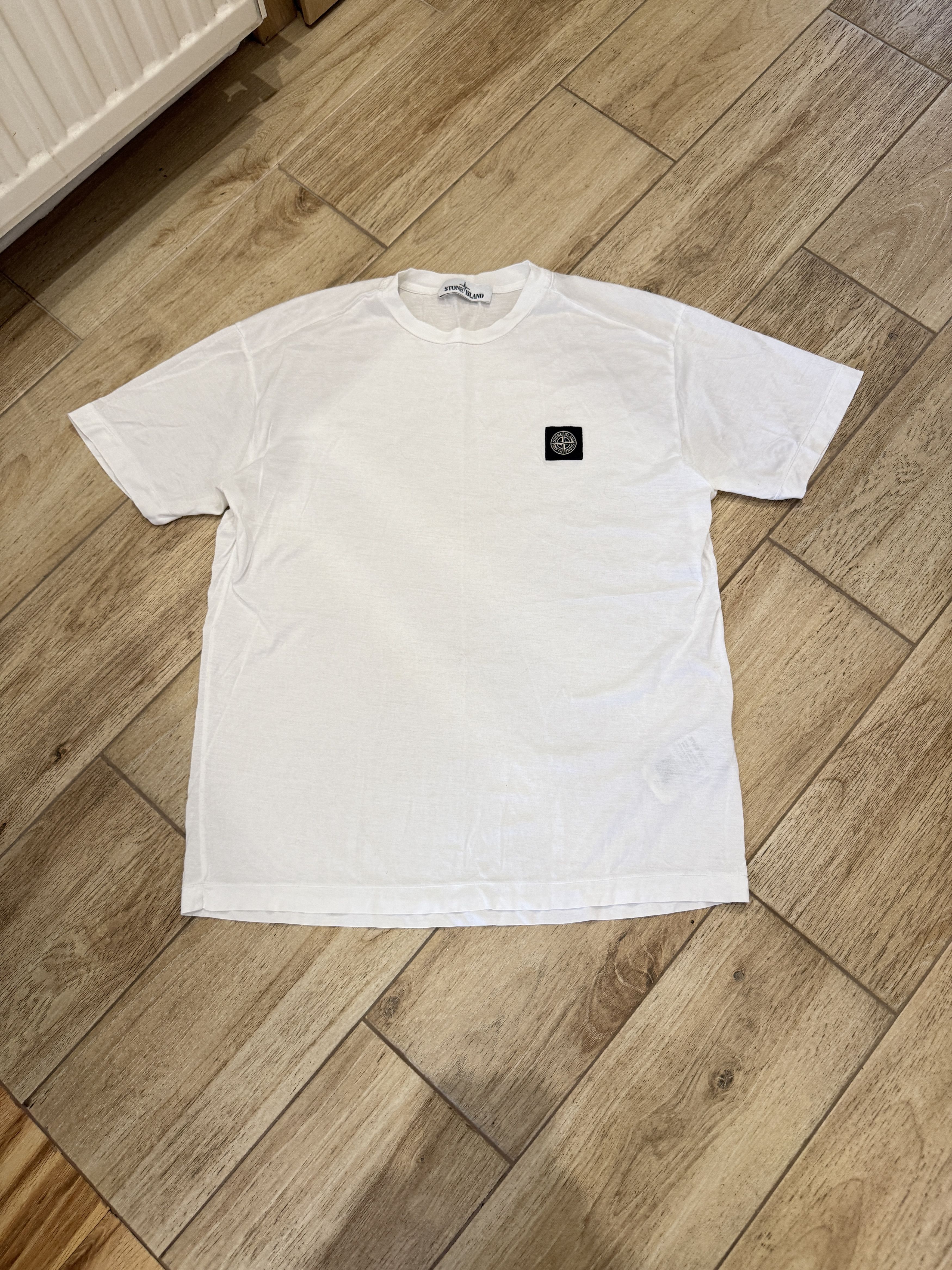 Stone Island stone island patch basic logo drill uk plain tee tshirt Size US L / EU 52-54 / 3 - 1 Thumbnail