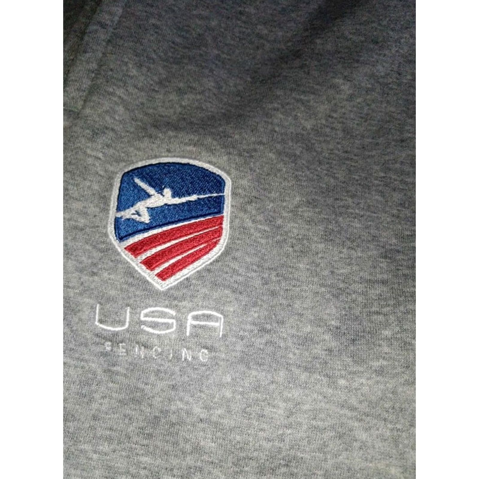 Nike Nike Gray USA Fencing Fleece Training Jogger Pants Mens Size S Size US 29 - 2 Thumbnail