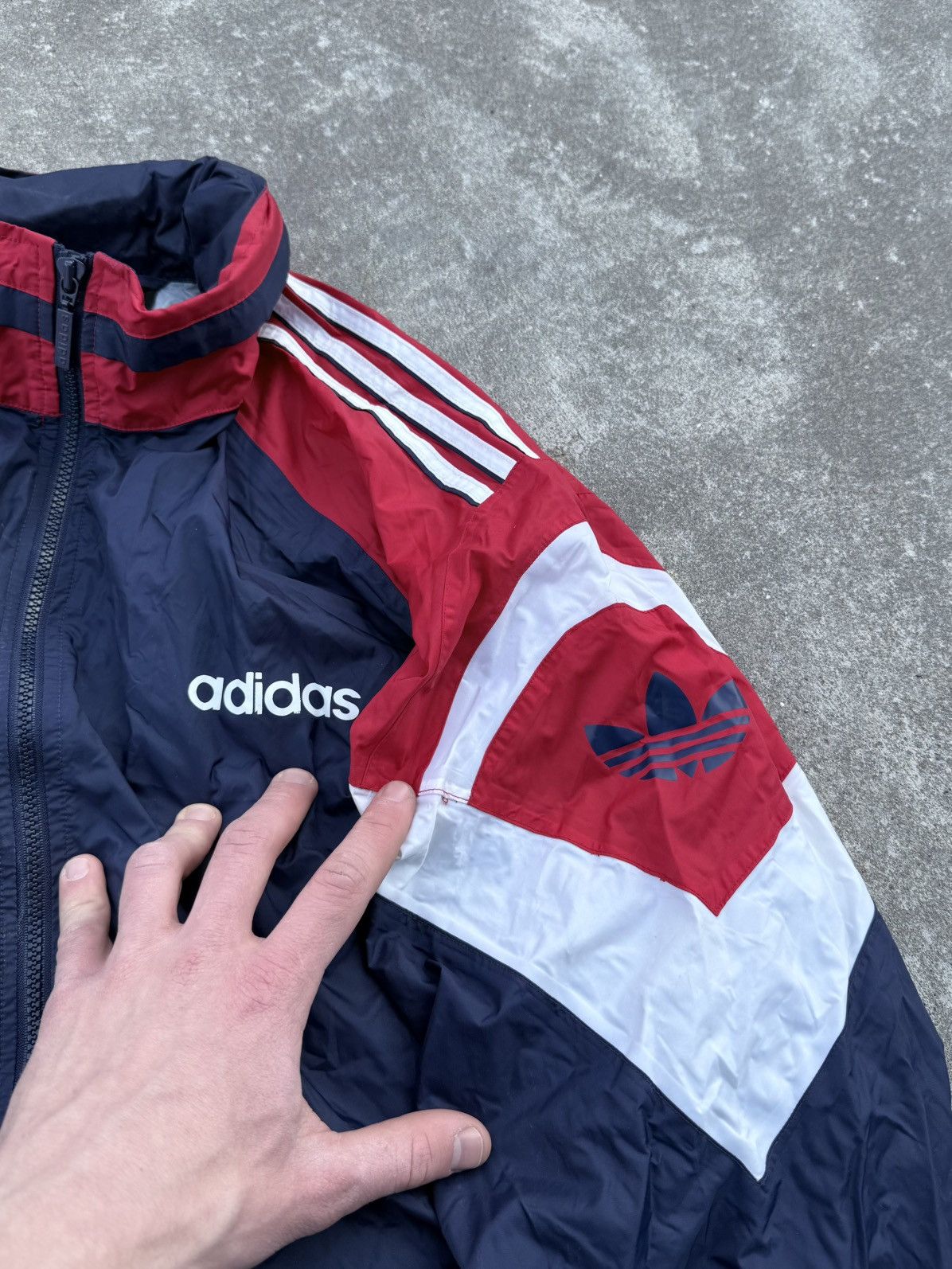 Other Vintage Adidas Streetwear Nylon Track Rare 90s Jacket Size US XL / EU 56 / 4 - 7 Thumbnail