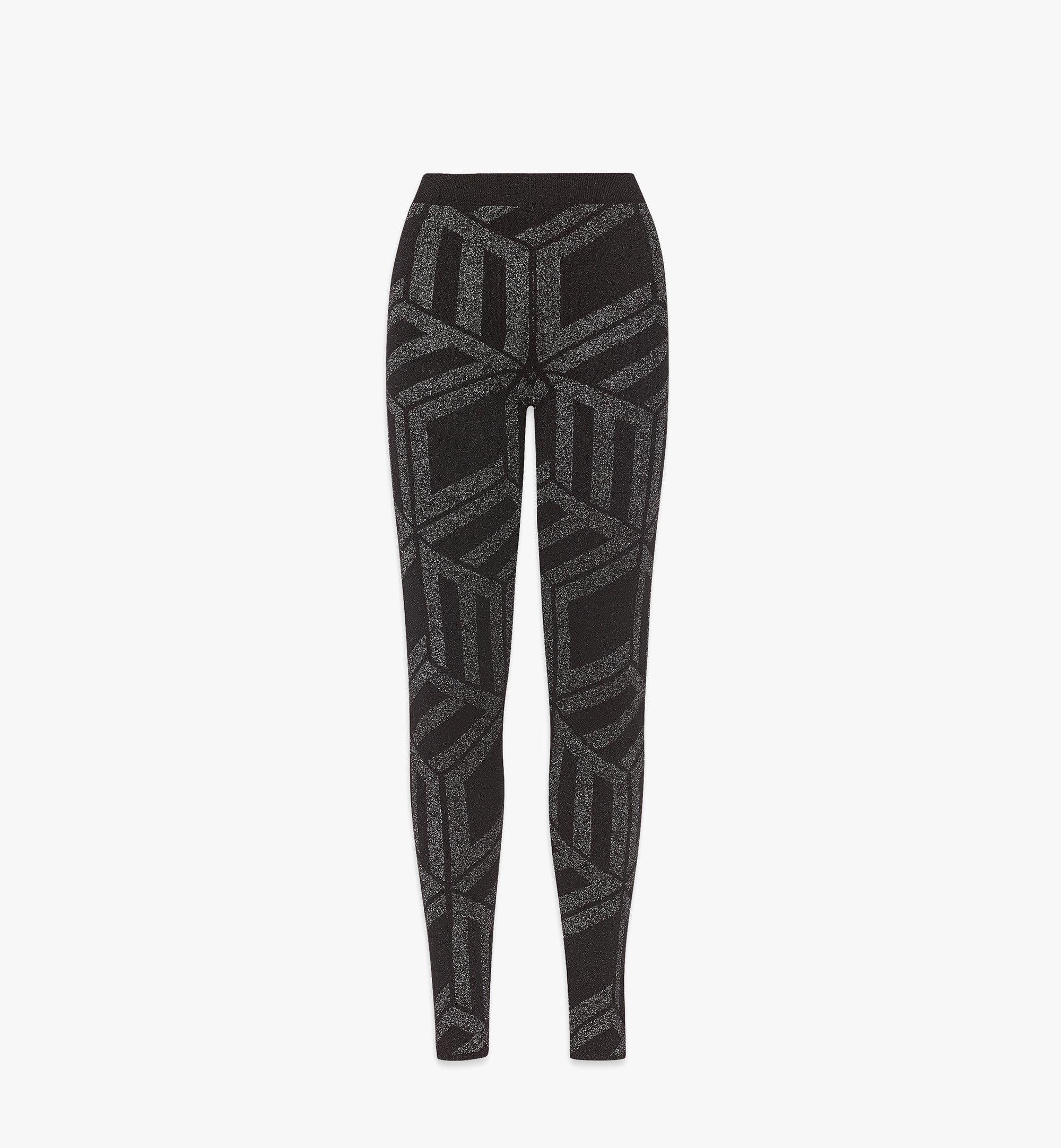 MCM o1mt1gz0625 Après Ski Cubic Jacquard Knit Leggings Size 27" / US 4 / IT 40 - 1 Thumbnail