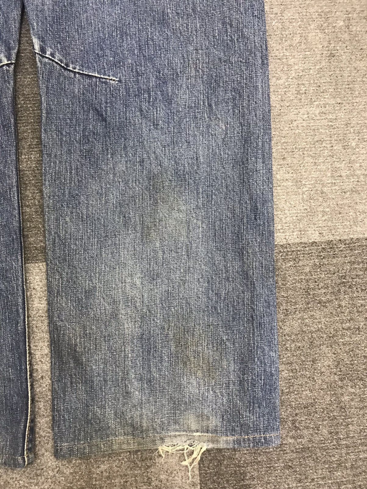 Prps 💥DOUBLE KNEE BAGGY💥Archival Prps Baggy Distressed Denim F279 Size US 32 / EU 48 - 17 Thumbnail
