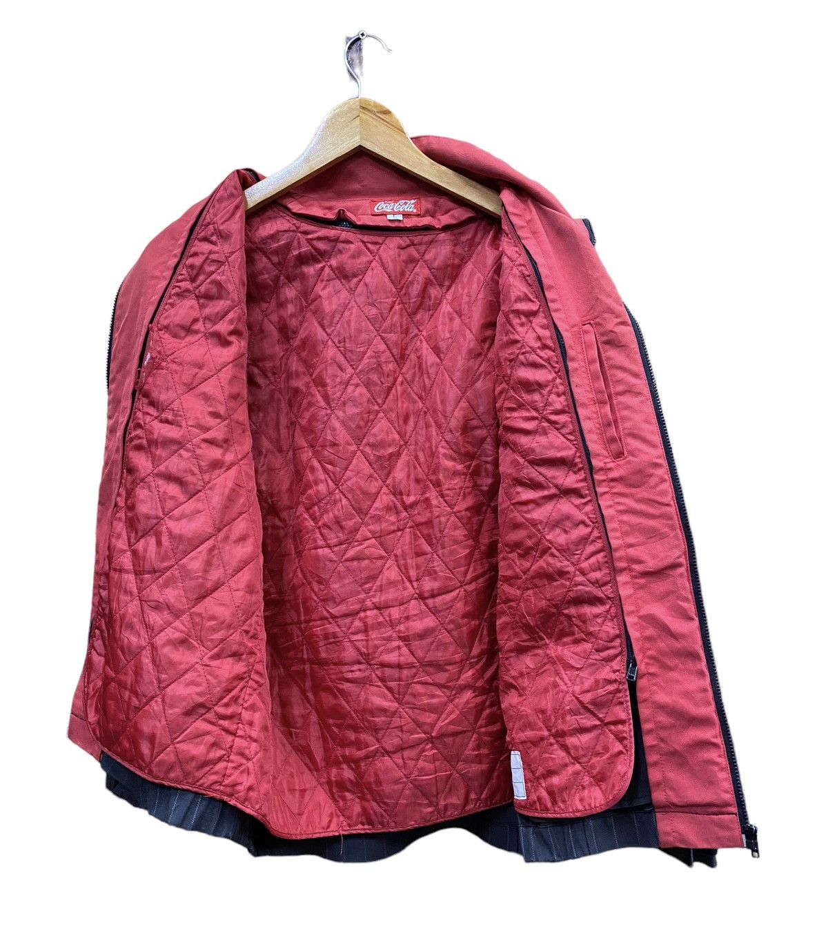 Vintage Vtg Coca Cola Speel Out Zipper Jacket Quilted (L) Size US L / EU 52-54 / 3 - 7 Thumbnail