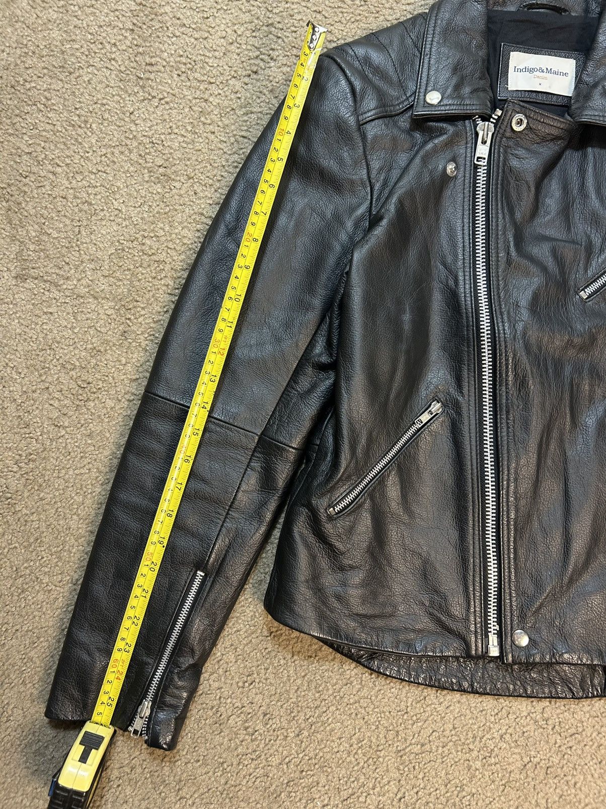 Other Black leather biker jacket Size US L / EU 52-54 / 3 - 9 Thumbnail