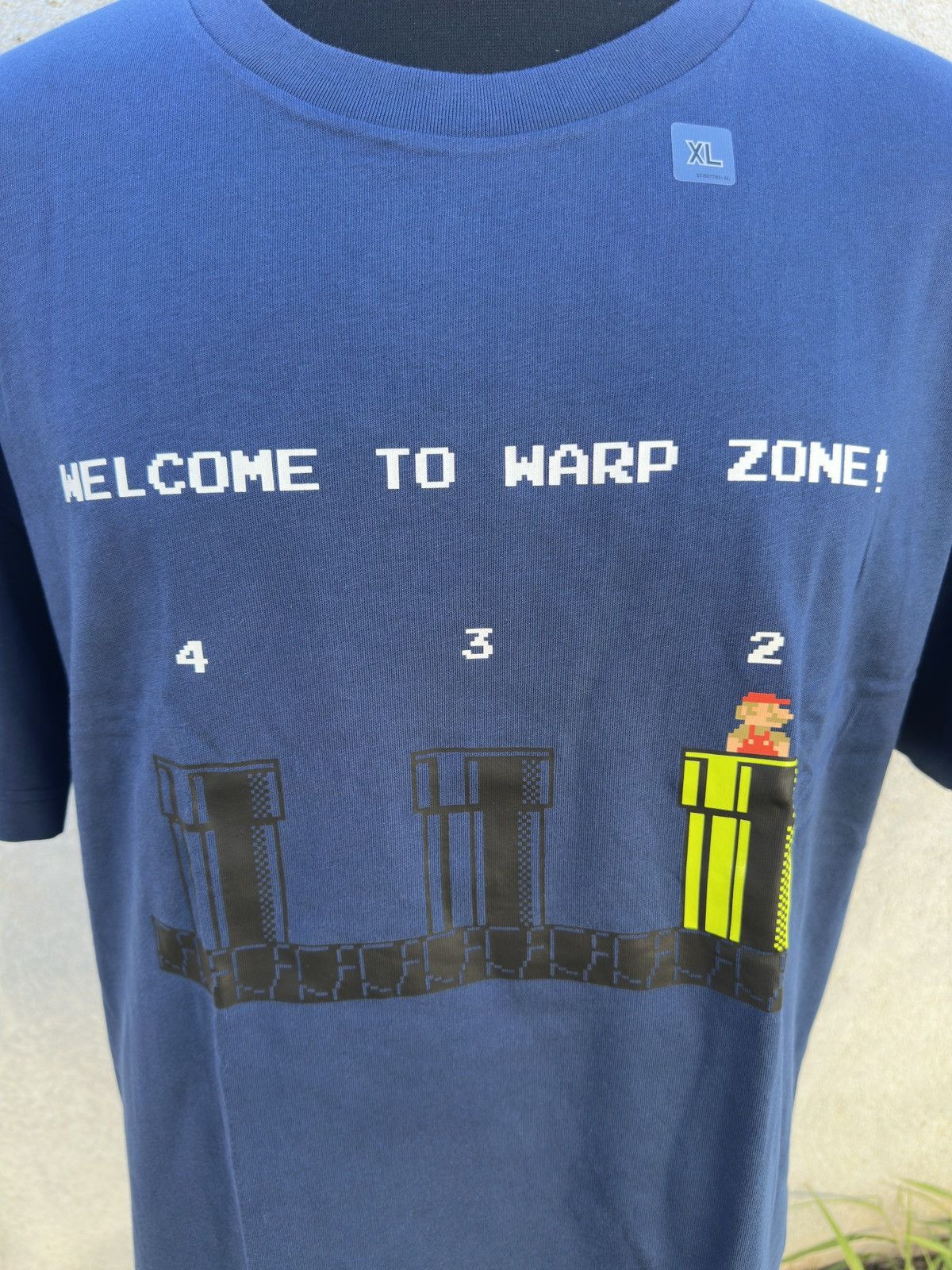 Uniqlo New Uniqlo Super Mario T shirt XL Warp Zone Navy Blue Size US XL / EU 56 / 4 - 3 Thumbnail