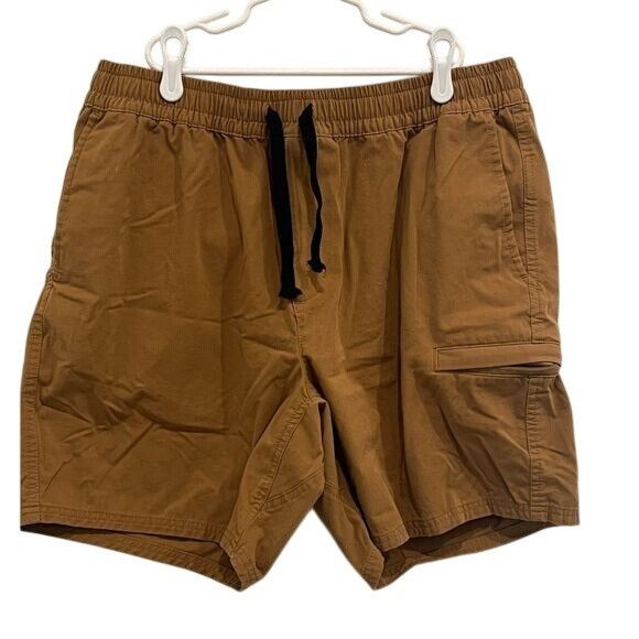 The North Face The North Face Mens Cargo Shorts Large Brown Elastic Waist Z Size US 37 - 1 Thumbnail
