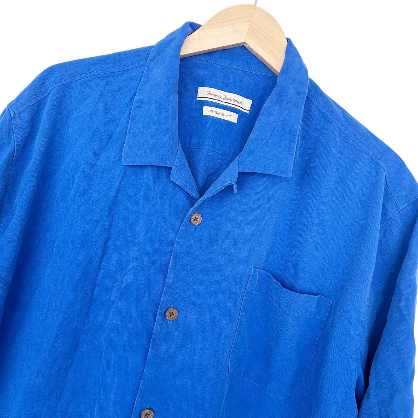 Tommy Bahama Tommy Bahama Blue 100% Silk Short Sleeve Button Down Sz XXL Size US XXL / EU 58 / 5 - 1 Thumbnail