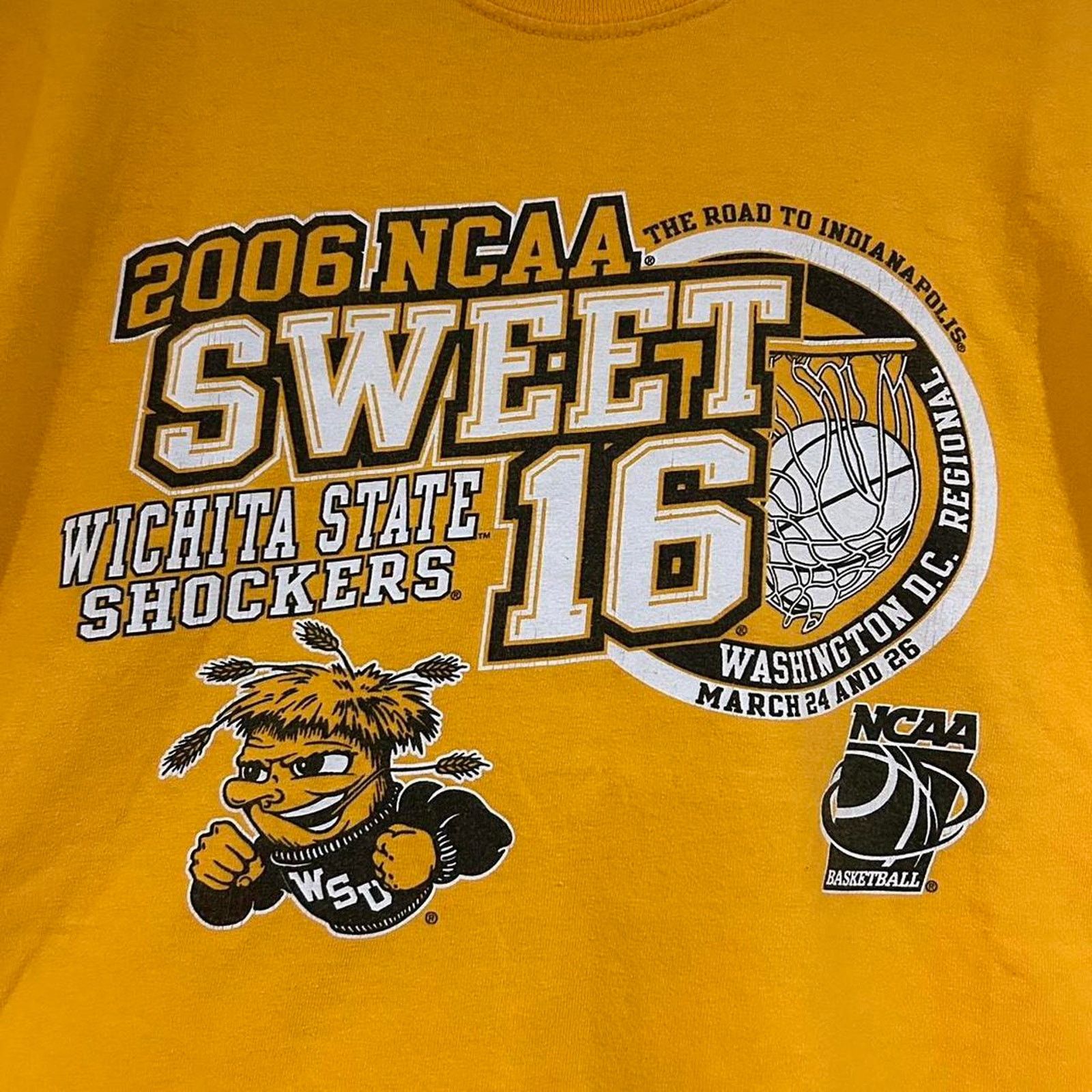 Other 2006 Wichita State Shockers Basketball Sweet 16 Shirt Size US M / EU 48-50 / 2 - 2 Thumbnail
