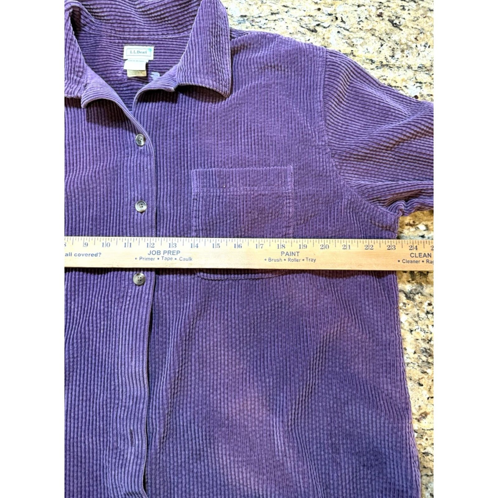Vintage VINTAGE L.L. Bean Corduroy Shacket Shirt Women's Purple Petite LP Large Shacket Shirt Petite Women’s Purple Corduroy Blouse LP Size L / US 10 / IT 46 - 6 Thumbnail