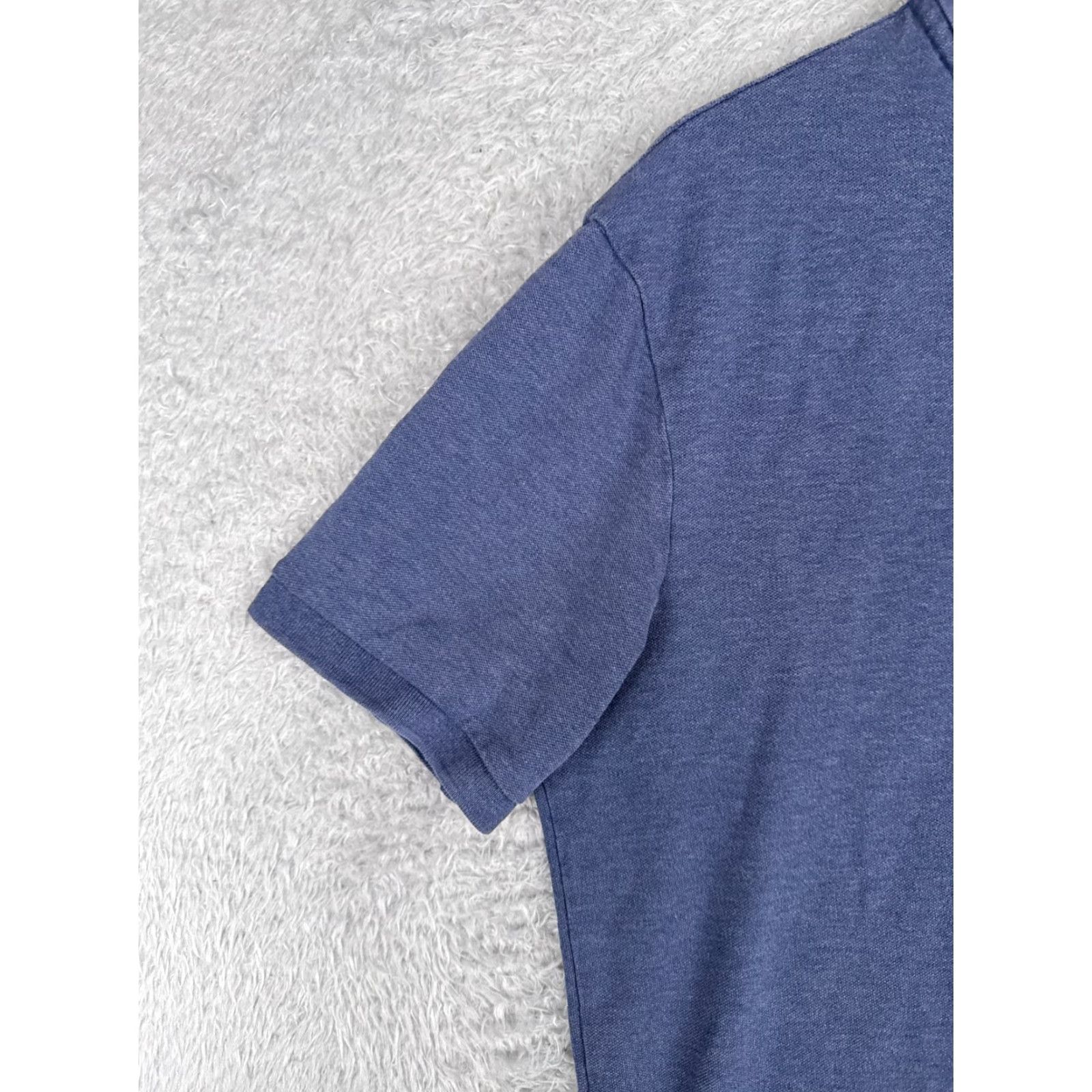 Ralph Lauren VINTAGE Ralph Lauren Polo Shirt Mens Large Blue Cotton Blend Knit Stretch Golf Shirt Size US L / EU 52-54 / 3 - 3 Thumbnail