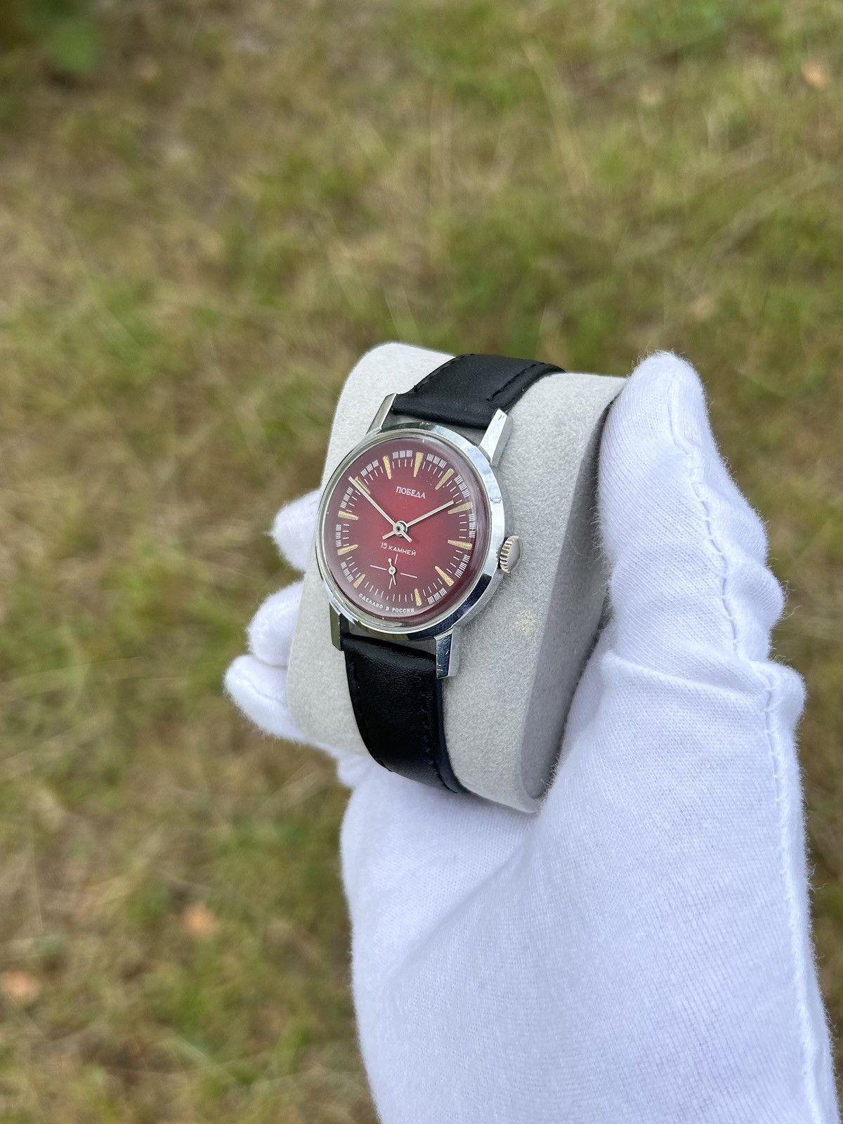 Vintage Vintage Watch Pobeda Retro Authentic Mechanical 1990s Size ONE SIZE - 5 Thumbnail