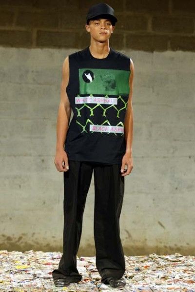 Raf Simons S/S 2003 “Consumed” Asphalt Tank Top Size US L / EU 52-54 / 3 - 9 Thumbnail