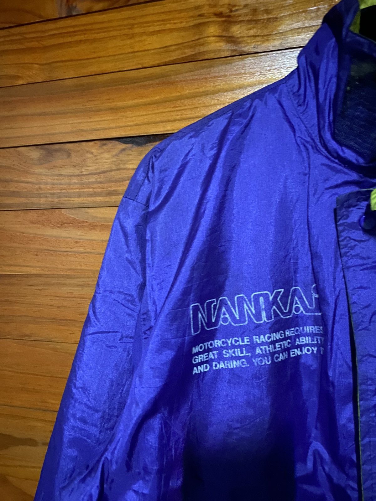 Japanese Brand Vintage NANKAI Motorcycle Racing Jacket Purple Windbreaker Size US L / EU 52-54 / 3 - 8 Thumbnail
